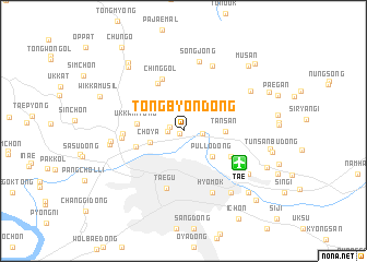 map of Tongbyŏn-dong