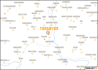 map of Tongbyŏn