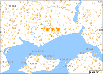 map of Tongbyŏ-ri