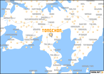 map of T\