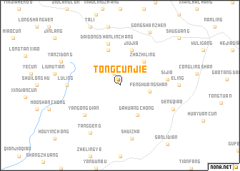 map of Tongcunjie