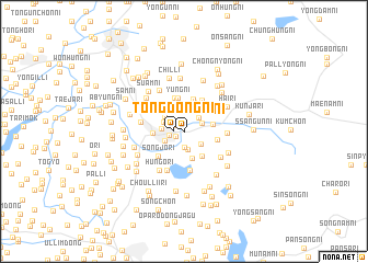 map of Tongdŏng-ni