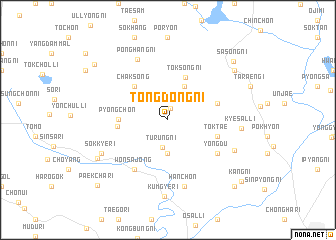 map of Tongdŏng-ni