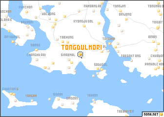 map of Tongdŭlmŏri