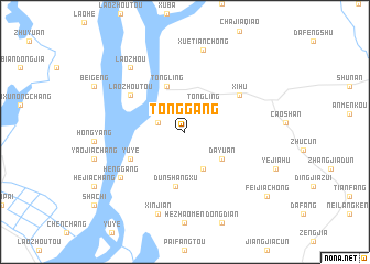 map of Tonggang