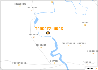 map of Tonggezhuang