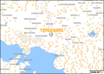 map of Tonggi-dong