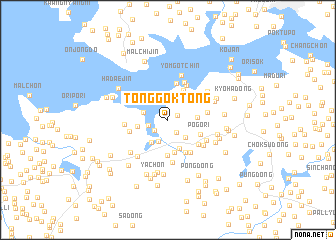 map of Tonggok-tong