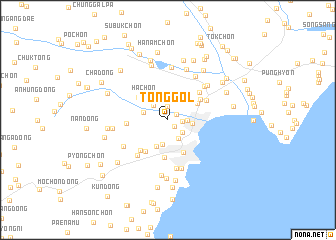 map of Tong-gol