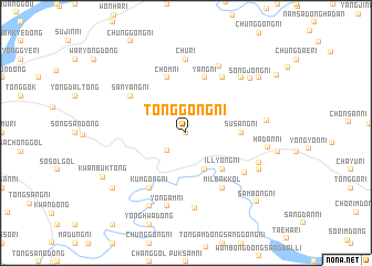 map of Tonggong-ni