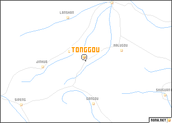 map of Tonggou