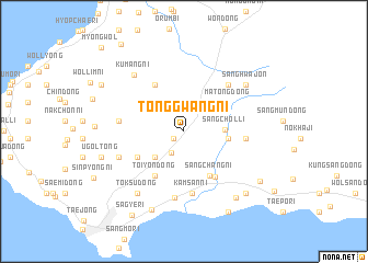 map of Tonggwang-ni