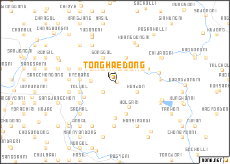 map of Tonghae-dong