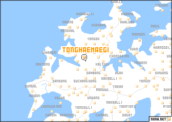 map of Tonghaemaegi