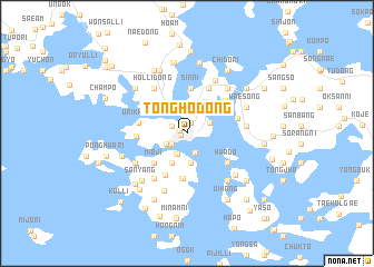 map of Tongho-dong