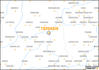 map of Tonghsim