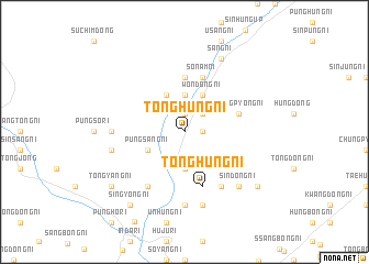 map of Tonghŭng-ni