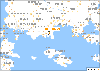 map of Tonghwa-ri