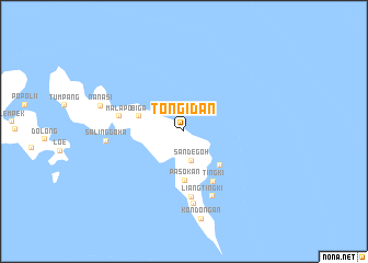 map of Tongidan