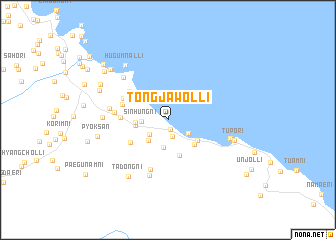 map of Tongjawŏl-li