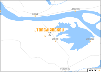 map of Tongjiangkou