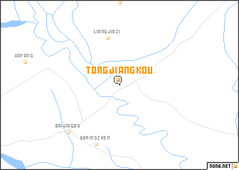 map of Tongjiangkou
