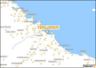 map of Tongjŏng-ni