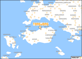 map of Tongjŏng