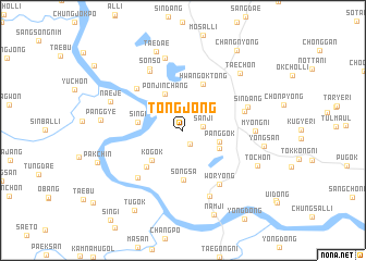 map of Tongjŏng