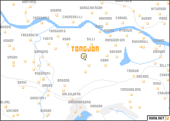 map of Tongjŏn