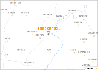 map of Tongkengxu