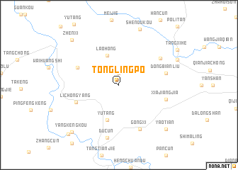 map of Tonglingpo