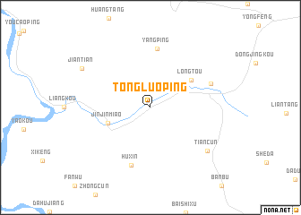 map of Tongluoping