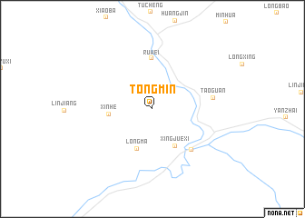 map of Tongmin