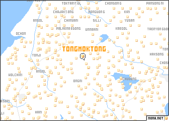 map of Tŏngmok-tong