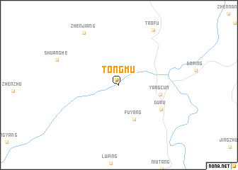 map of Tongmu