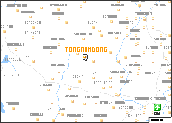 map of Tŏngnim-dong