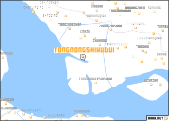 map of Tongnongshiwudui