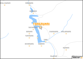 map of Tongnŭm-ni