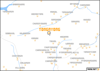 map of Tŏngnyŏng