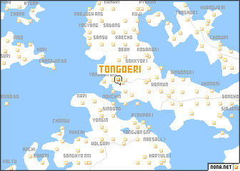 map of Tongoe-ri