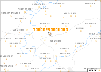 map of Tongoesŏng-dong