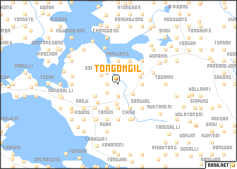 map of Tongŏmgil