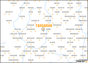 map of Tongorma