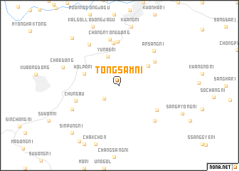 map of Tongsam-ni