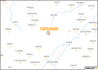 map of Tongshan