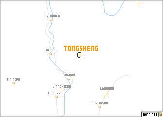 map of Tongsheng