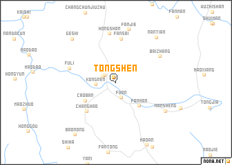 map of Tongshen