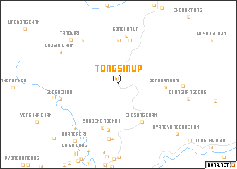map of Tongsin-ŭp