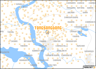 map of Tongsong-dong